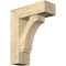Ekena Millwork Imperial Block Rough Sawn Bracket w/ Offset Brace, Douglas Fir, 6"W x 16"D x 20"H BKT0604X16X20IMP05RDF - alternate 1